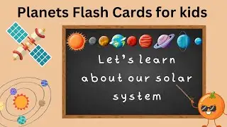 Planets Flash Cards for Kids | Learn About The Solar System