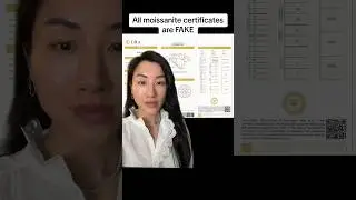 Exposing fake moissanite certificates #moissaniteengagementring #moissanite #engagementring