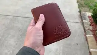 Eight Bells Leather Mini Maverick Wallet