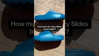 How much do Yeezy Slides boost height #shorts #yeezy #kanye #height #boost #slides #adidas #ye