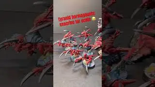 Tyranid hormagaunts : exocrine for scale 😂 #warhammer40k #tyranids