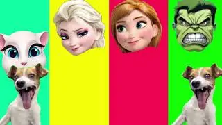 WRONG EYES 👀 ELSA VS ANGELA VS ANNA VS HULK #funny #wrongeyeschallenge