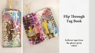 Tag Book - Flip Through  (Tags from Glossy Spray video)