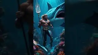 Aquaman x Shark: King of the Seas Hybrid | Epic AI Creation! #marvel #aihybrid #aicreater #avengers