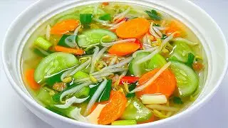 SEGAR BUAT PANAS DALAM, RESEP SAYUR BENING TIMUN TOGE WORTEL ‼️