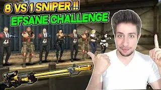 1 VS 8 SNİPER CHALLENGE HERKESİ YOK ETTİM !! EFSANE VURUŞLAR WOLFTEAM