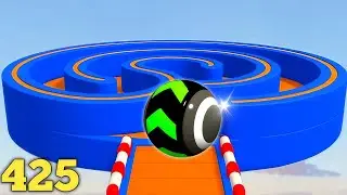 Sky Rolling Ball 3D Gameplay Speedrun Level 425