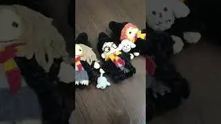 Фанаты точно не пропустят!!! Гарри Поттер, Гермиона Грейнджер и Рон Уизли. Свяжу на заказ.