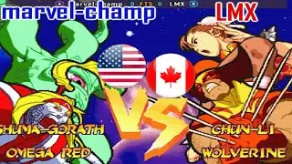 Marvel Super Heroes Vs. Street Fighter - marvel-champ vs LMX
