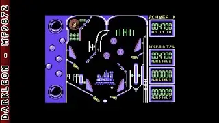Commodore C64 - Advanced Pinball Simulator &copy; 1989 Codemasters - Gameplay