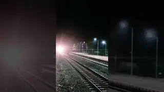 Late running Ashram Express crossed Jobner Jn. in its full speed.
