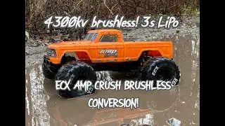 ECX amp Crush Brushless conversion! GoolRC 4300kv!