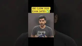 SBI CLERK 2025 EXAM DATES
