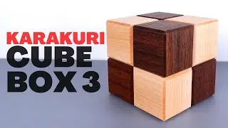 Karakuri Cube Box #3 Solution - Japanese Wooden Puzzle