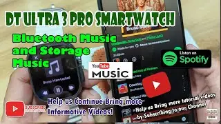 [Demo] DT ULTRA 3 PRO Smartwatch - Bluetooth Music and Storage Music