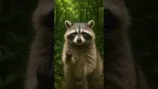 When the raccoon&rsquo;s DONE with jungle life 😂🦝  #raccoon  #WildlifeHumor #funnyanimals #viral