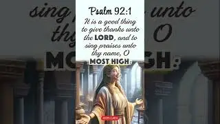 It is a good thing to give thanks unto the LORD,  -Psalm 92:1 #BibleVerse
