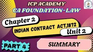 Ca foundation -Law (chapter 2 -Indian contract act,1872# Unit 2) PART-4 consideration