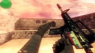CS 1.6 rasl32 Counter strike 1.6 m4a1 минусы headshot хедшоты