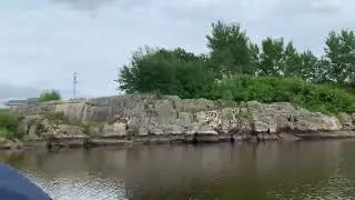 Riding a boat around Norway House Cree Nation: August 2021