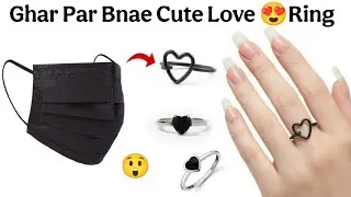 DIY Homemade Cute Love Ring😍🥰/how to make love ring/Homemade love ring making at home/easy love ring