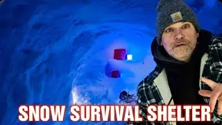 ❄️ I DUG OUT A WINTER SURVIVAL SHELTER DURING POLAR VORTEX 