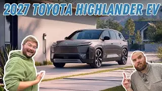 Toyota Highlander EV Revealed! Great Looking Normal Family Electric 3-Row SUV