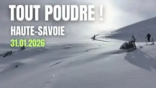Tout Poudre dans les Aravis, ski de rando tête de la Sallaz et conditions de neige au 31.01.2026