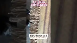 Rug refringing, fringe repair, remove, Alameda 5107040460 Rug master #rugrestoration #fringe #rug