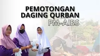 Pemotongan Hewan Qurban di Pondok Modern PM-AIBS