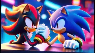 WHO&rsquo;S STRONGER?! 💥 SONIC Battles SHADOW in Arm Wrestling!| Sonic The Hedgehog 3 Animation