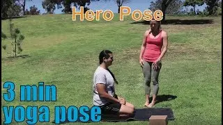 3 Minute Yoga Pose - Hero Pose
