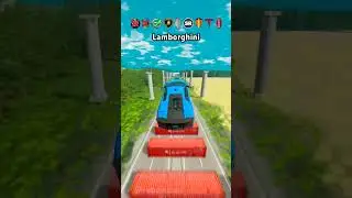 Super Cars vs 100 Containers #shorts #beamng #beamngdrive #gaming