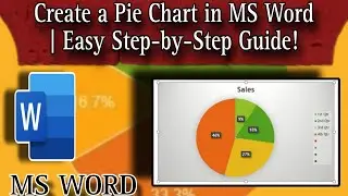 MS Word Create a Pie Chart in Hindi | Step-by-Step Guide