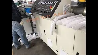 plastic PP HDPE spiral flexible cable protection hose machine cutter