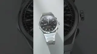 Lucky Harvey Black Chiming Automatic Watch Hammer Pattern Dial Luminous Sapphire Crystal #luxury