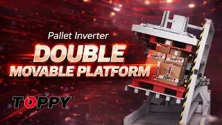 Pallet Inverter - DOUBLE MOVABLE PLATFORM Special Version with Double Pallet Holder (Boxes)