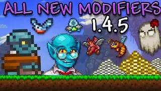 Все новые модификаторы в Terraria 1.4.5