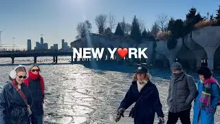 [4K]🇺🇸Frozen NYC Walk🗽West Village & Chelsea ✈️ 💌 Air Mail, Aoko Matcha, Little Island | Jan 2026