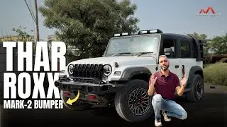 New Proman Mark 2 Bumper Installed on Mahindra Thar Roxx | Best Thar Roxx Modification in Pune🤩