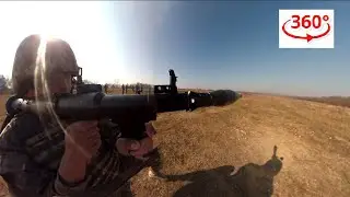 Tragere cu aruncătorul de grenade AG-7, cu lovitură explozivă