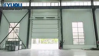 Industrial Sectional Door with Back Ribs for Wind-Resistant | YUOUDOORS