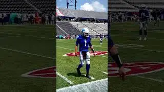 Pre-game work at the #USFL🔥