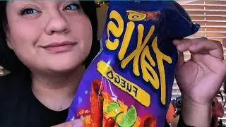 ASMR Collaboration with Jessies_ASMR Eating Chamoy Pickle 🥒 with Salsaghetti and Takis! 😍