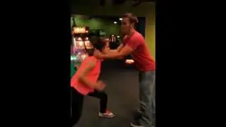Jake Parnell gets his butt kicked..by a girl