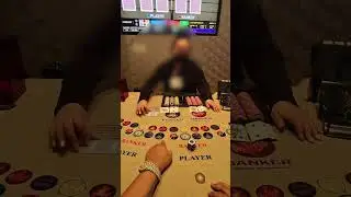$1,000 HAND FOLLOWNG THE TRENDS ON BACCARAT IS🔑 #baccarat #comedy #baccaratsystem #casino #gambling