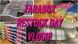 etsy shop vlog | tarabox restock day