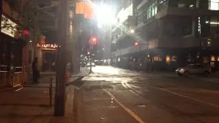 Batmobile is chasing Joker, Yonge Street, Toronto