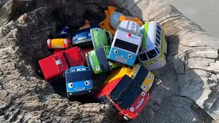 Tayo the Little Bus on the beach☆Play with 12 Tayo series buses!
