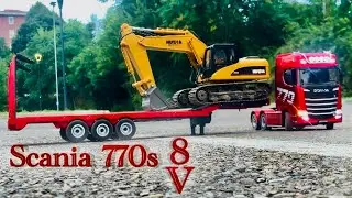 Scania 770s v8 Transport heavy equipment #rc #rctruck #fyp